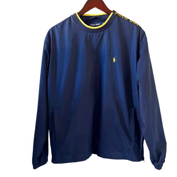 Ralph Lauren Polo Golf Nylon Pullover Windbreaker/Jacket In Navy Size M - Picture 1 of 14